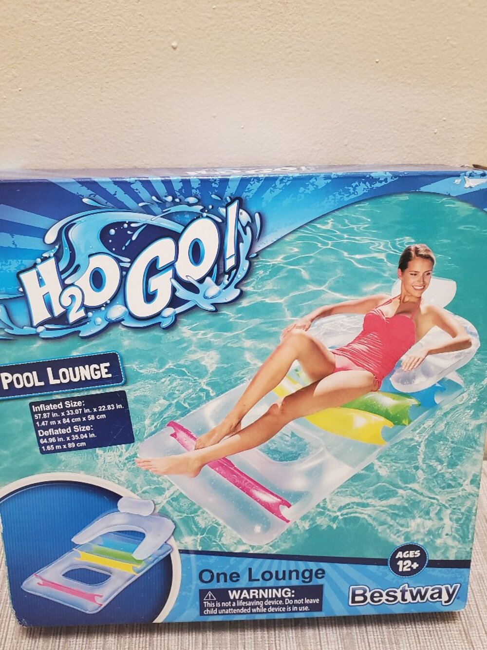 NEW H20 Go Pool Lounge Float